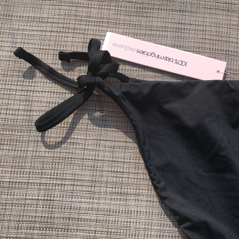 NWT Aqua Swim Moderate Coverage String Bikini In Black Size X- Large - Picture 7 of 10